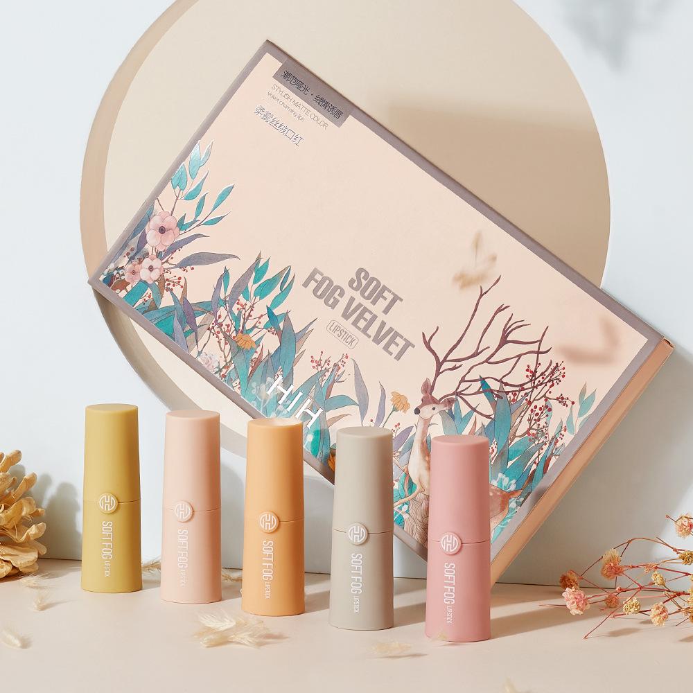 5 Colors/set Matte Lipstick Set
